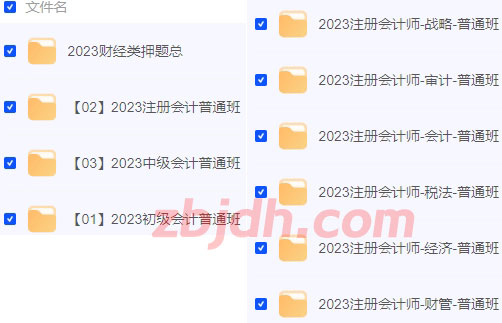 2023初级/中级/注册会计师/资料合集/考会计必备