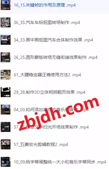 拍摄剪辑剪映入门到精通课程/93课时