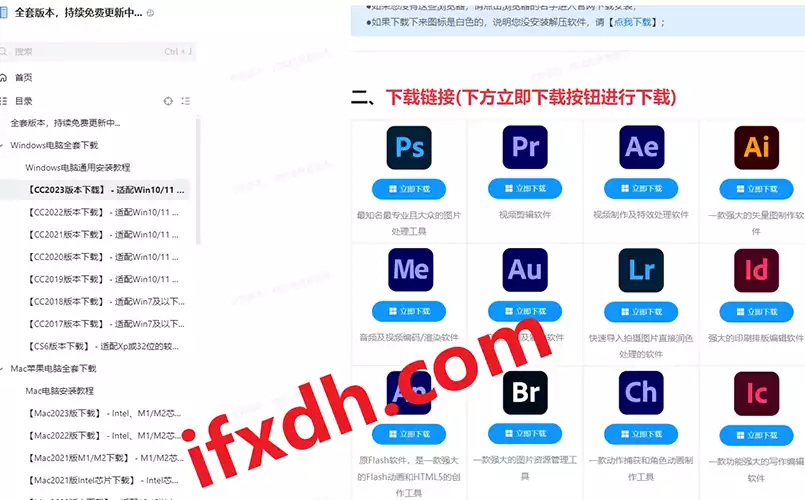 Adobe全家桶/Adobe全套版本下载安装 持续免费更新站