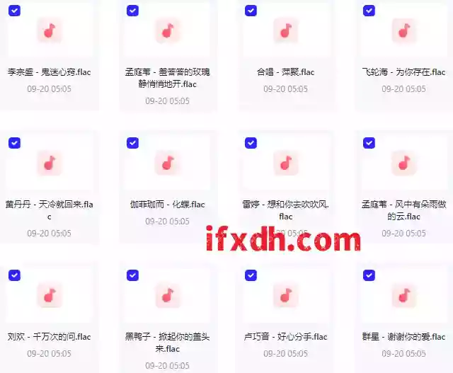 华语流行乐坛歌手精选1264首经典歌曲无损音质合集[FLAC]