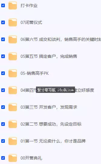 薇安28天销售高手训练营/共7章/完结